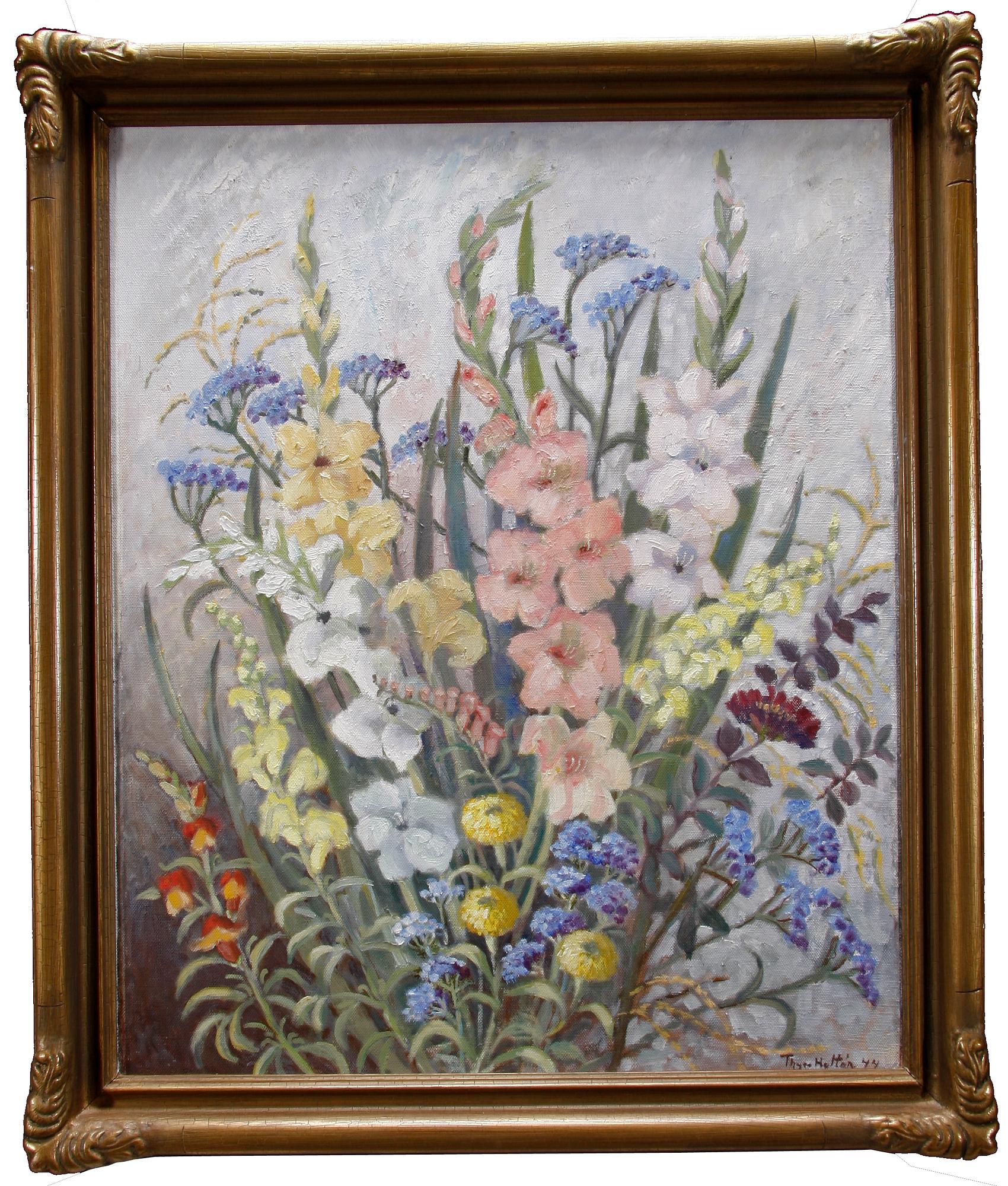 OKÄND KONSTNÄR, olja på duk. Sign Hultén.