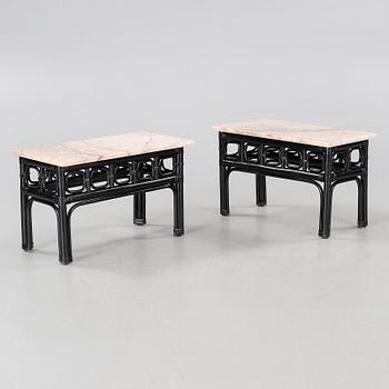 A pair of side tables, second half of the 20th century.