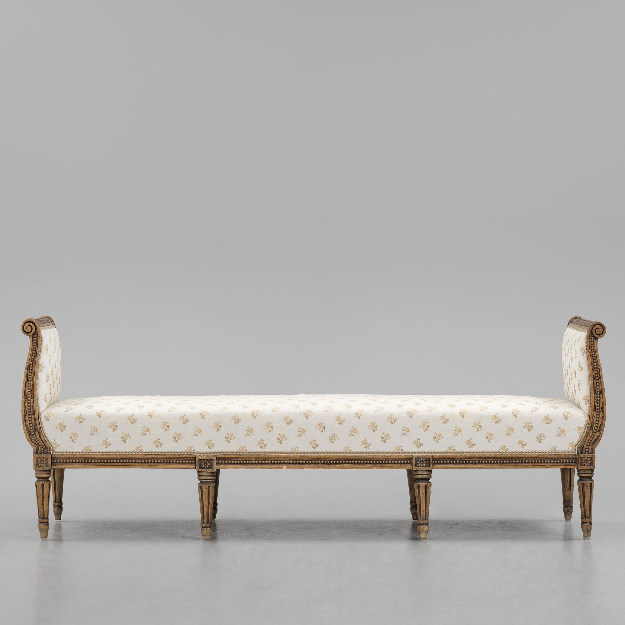 A Gustavian sofa by E. Öhrmark (master in Stockholm 1777-1813).