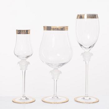 Versace, an 18 piece 'Medusa' glass service, Rosenthal, Germany.