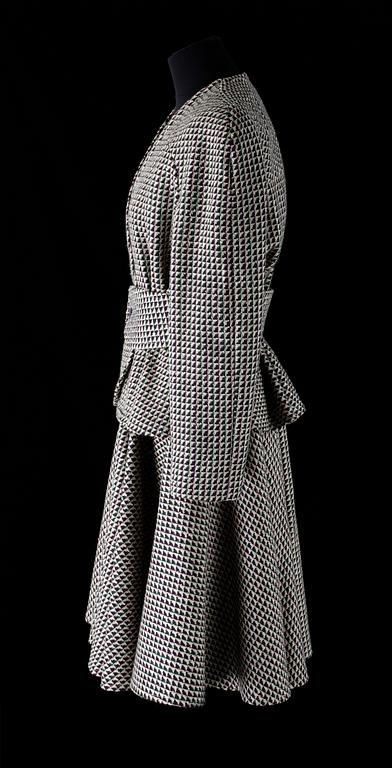 LANVIN, dräkt, 1980-tal.