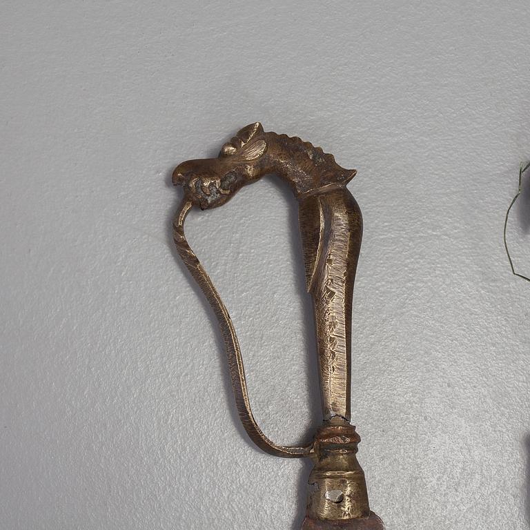 Three dagger and three knives, late 19th century.