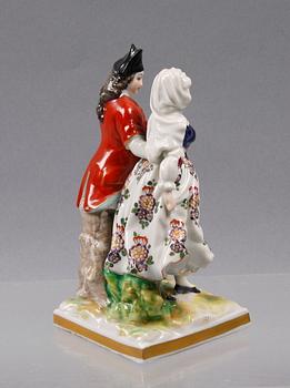 FIGURIN, porslin, Tyskland. 1900-tal.