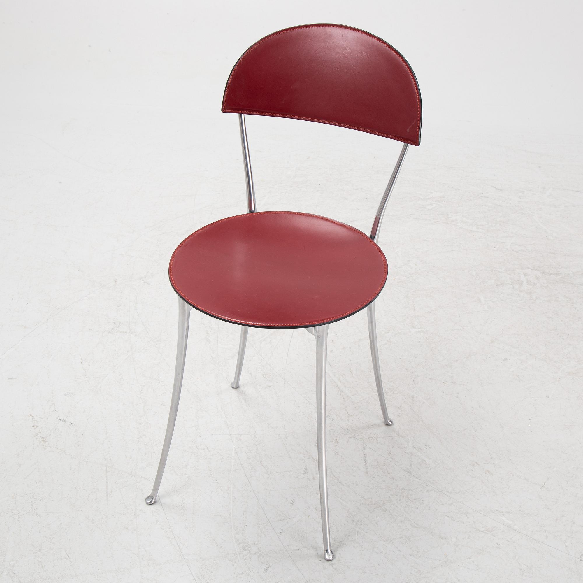 Enzo Mari, stolar, 4 st, "Tonietta", Zanotta, Italien.