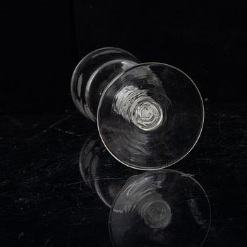An Anglo-Irish 18th century wine glass.