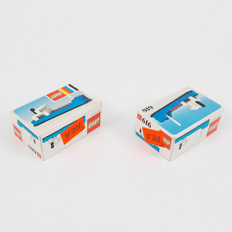 A lot of 16 Lego sets, Denmark, 1970/80s.