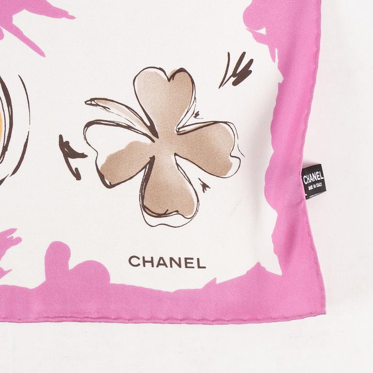 Chanel, a silk scarf.