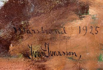 IVAN IVARSON, olja på duk. Sign o dat 1925.