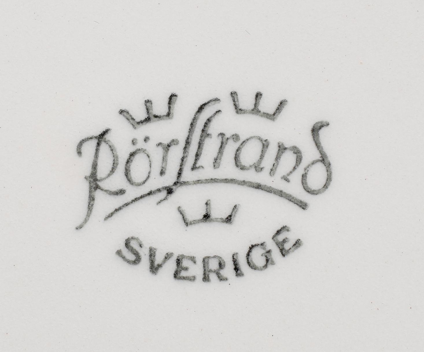 SERVISPORSLIN, 16 del, "Blå Eld", Hertha Bengtsson, Rörstrand.