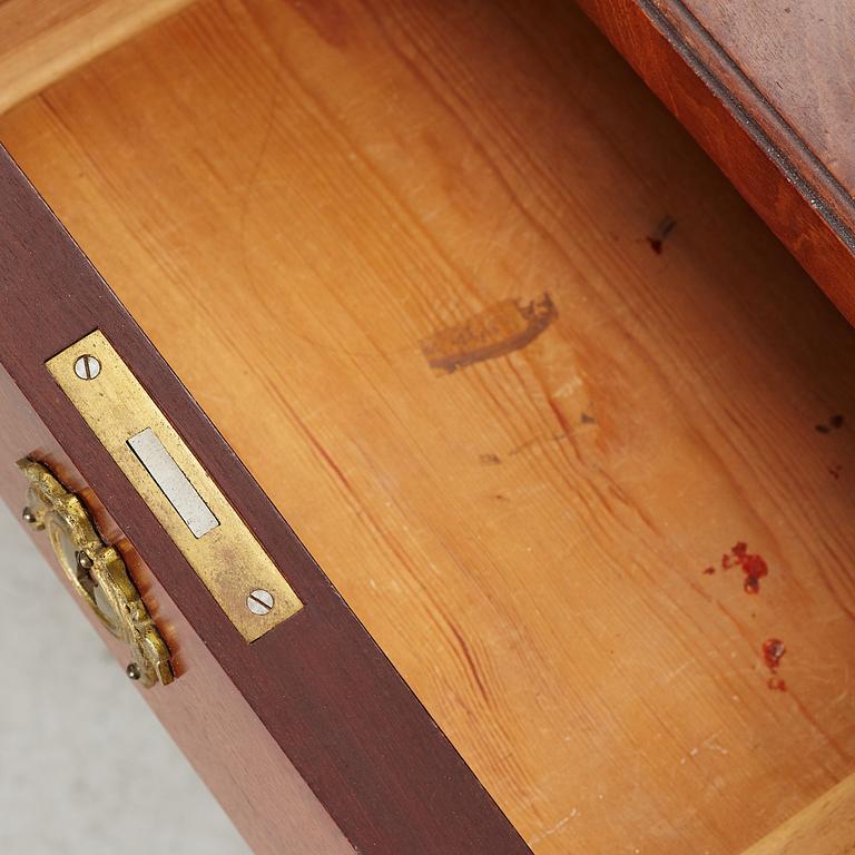 Desk with top section, Gustavian and style, circa 1790 and 1900.