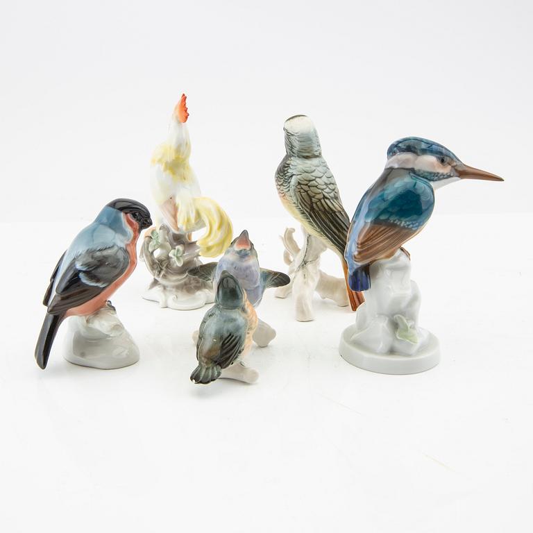 Figurines 5 pcs Rosenthal/Rudolstadt Germany mid-20th century porcelain.