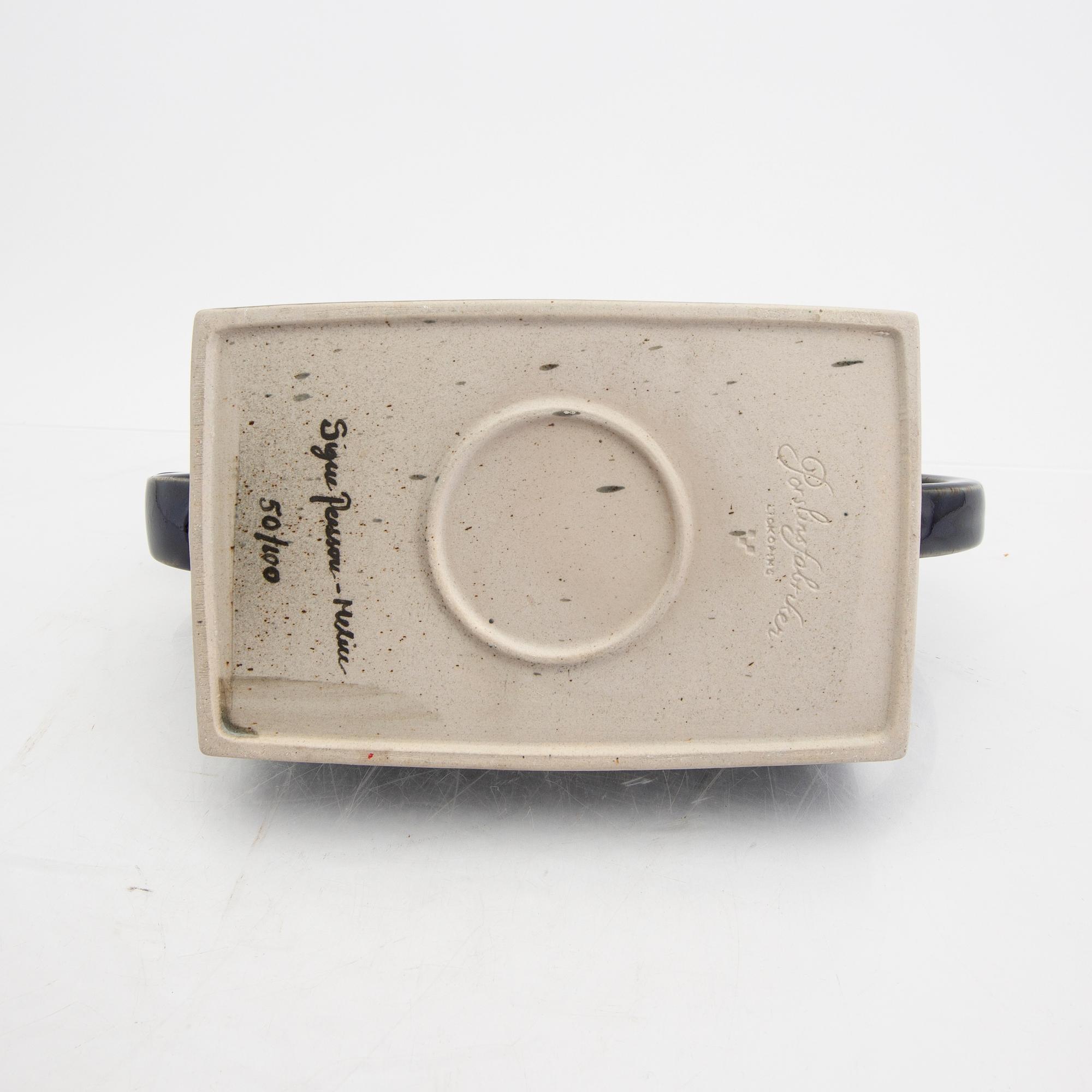 Signe Persson-Melin, a glazed ceramic teapot, signed by hand and numbered 50/100.