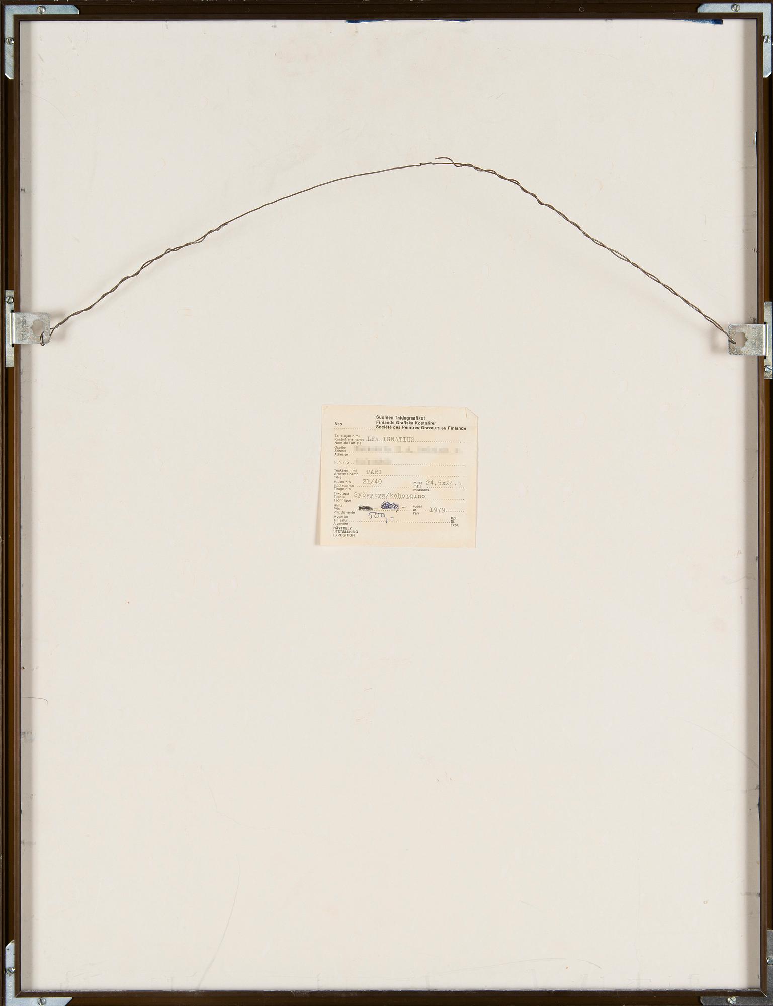 Lea Ignatius, "Pari" (A pair).