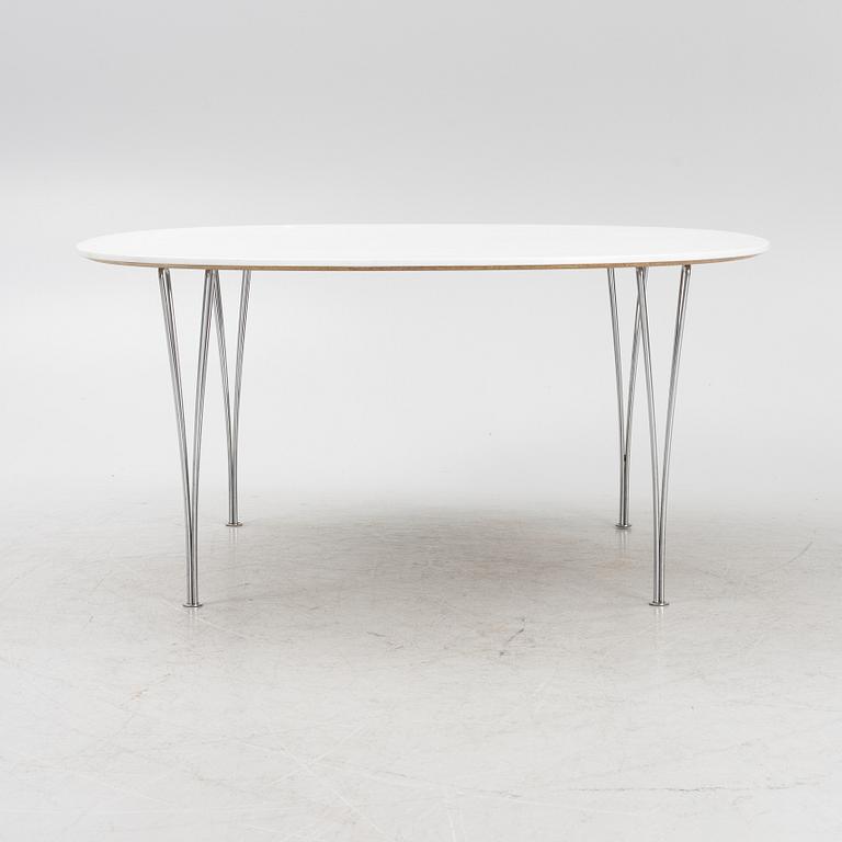Bruno Mathsson & Piet Hein, matbord, "Supercirkel", Fritz Hansen, Danmark 1996.