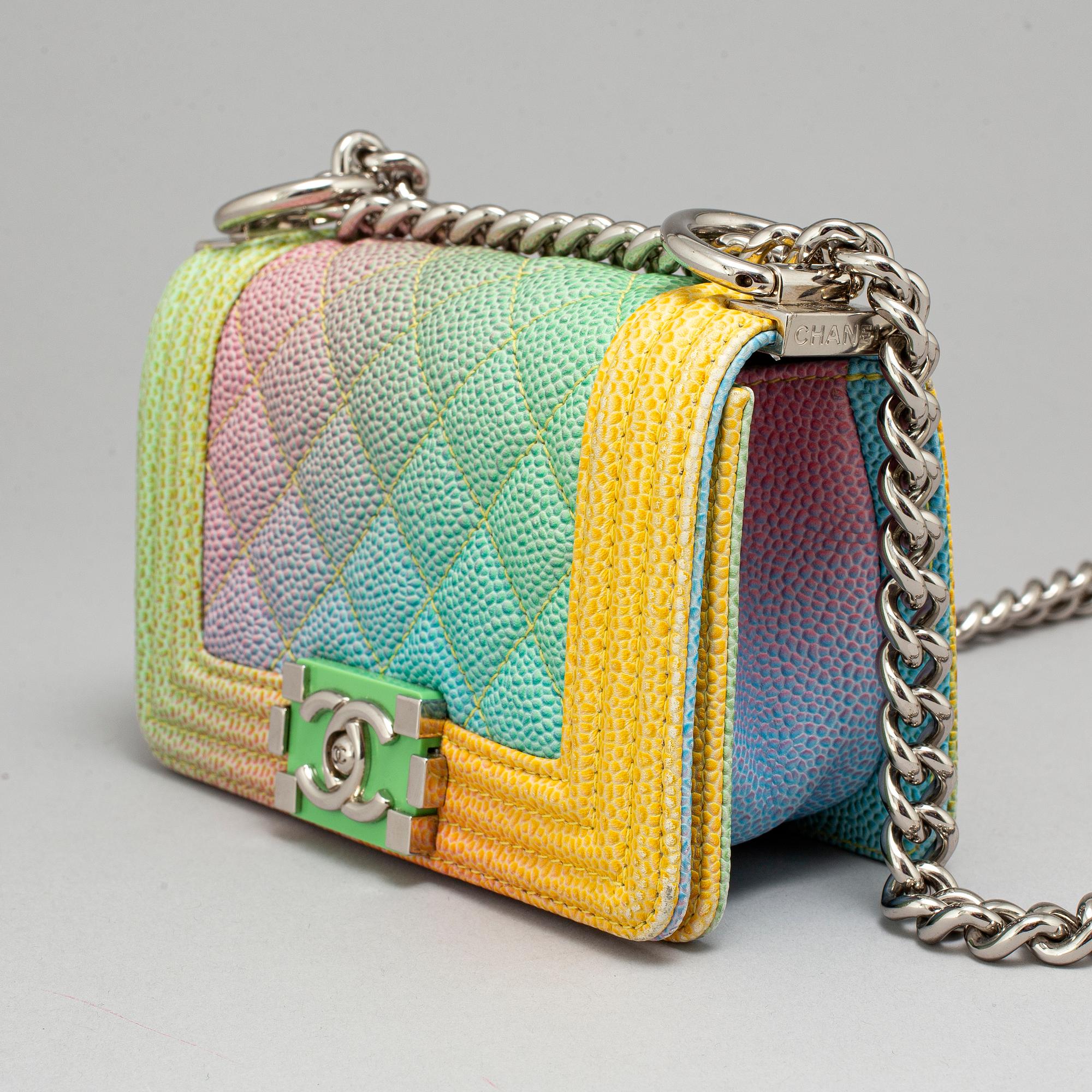 Chanel rainbow boy bag 2018 clearance