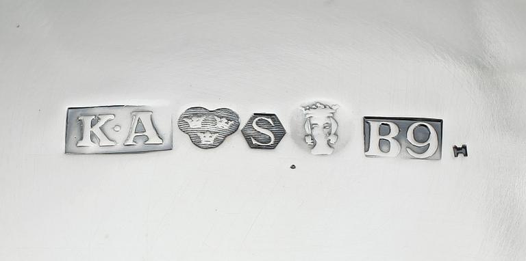 SKÅL, silver, K Andersson, Stockholm 1952. Vikt ca 304 gram.