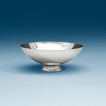 A Sigvard Bernadotte sterling bowl, Georg Jensen, Copenhagen 1945-77.