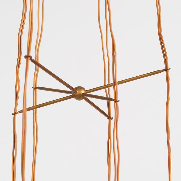 Hans Bergström, taklampa, modell "154/6", ateljé Lyktan, Åhus 1950-tal.