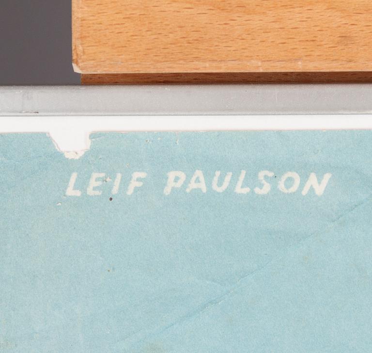 AFFISCH, litografiskt tryck, design Leif Paulson, 1940-tal.