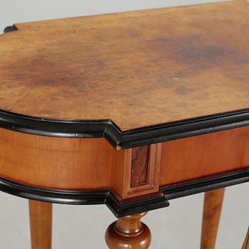 A sewing table, late 19th century.