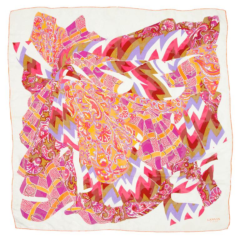 LANVIN, a silk shawl.