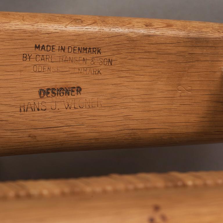 HANS J WEGNER, fåtölj "CH 27", Carl Hansen & Son, Danmark, 1950-tal.