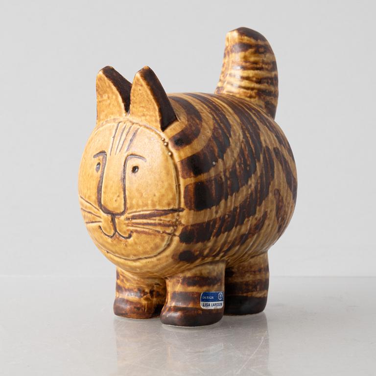 Lisa Larson, a 'Stora katten' stoneware figurine from the series 'Jura', Gustavsberg.
