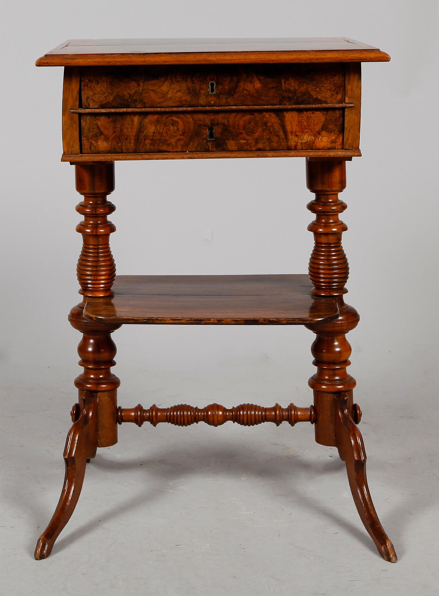 DAMARBETSBORD, nyrenässans, sent 1800-tal.