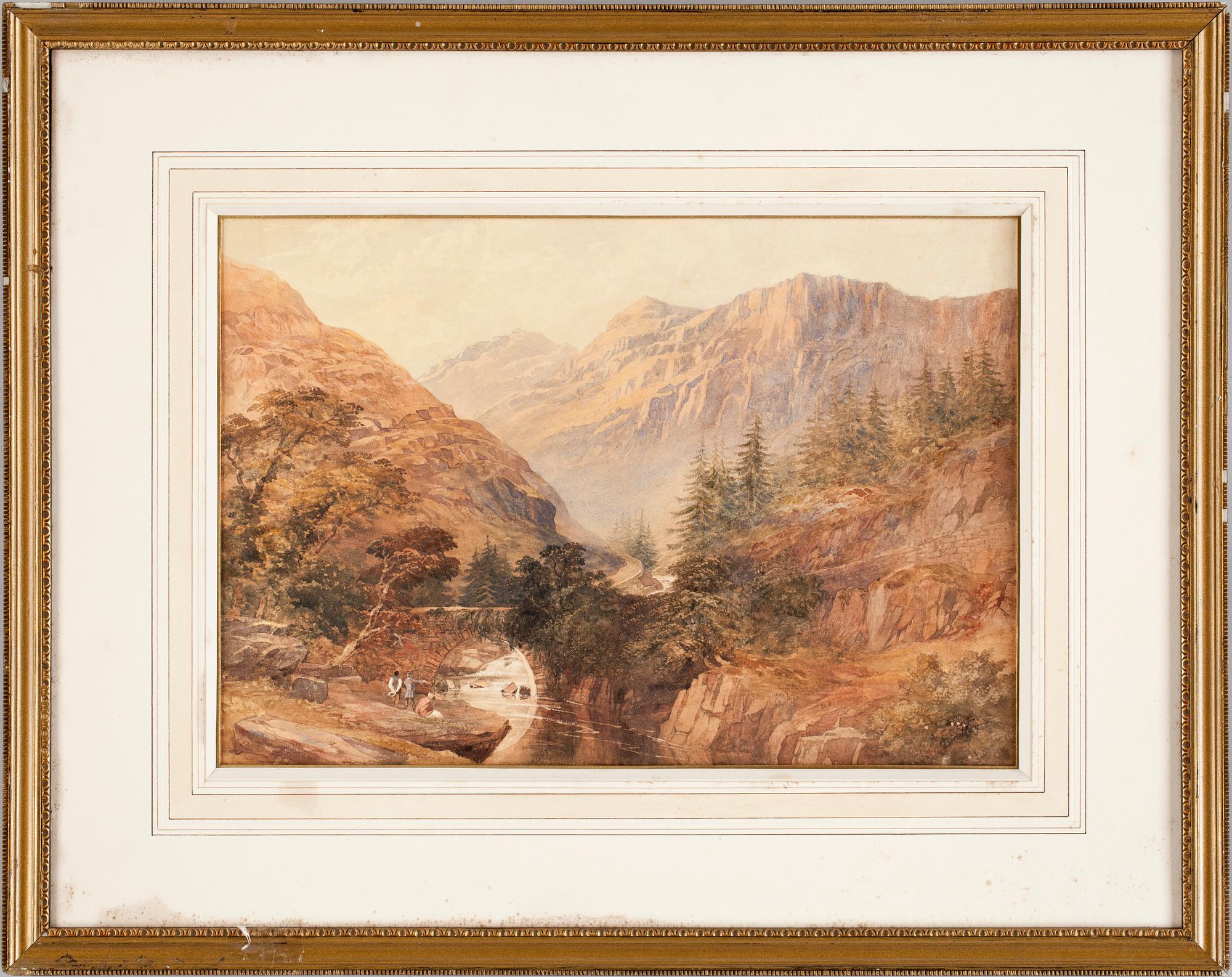 THOMAS LINDSAY, akvarell, sign.