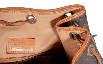 An early 1980s monogram canvas handbag by Louis Vuitton, "Noé".