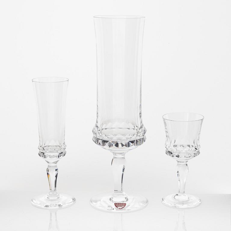 Ingeborg Lundin, a 30-piece 'Silvia' glass service, Orrefors.