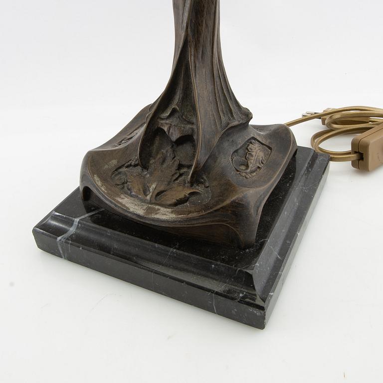 Table lamp, Art Nouveau style.