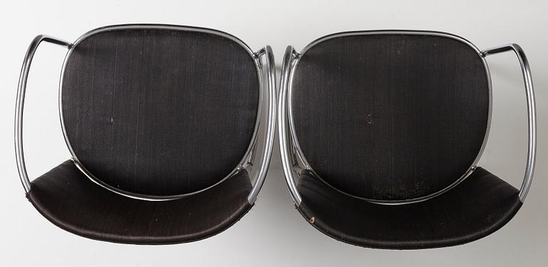 Axel Einar Hjorth, a pair of "Tösse" tubular steel armchairs, Nordiska Kompaniet, Sweden 1930.