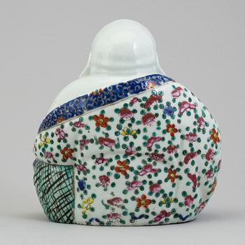 A Chinese 20th century porcelain Buddha.