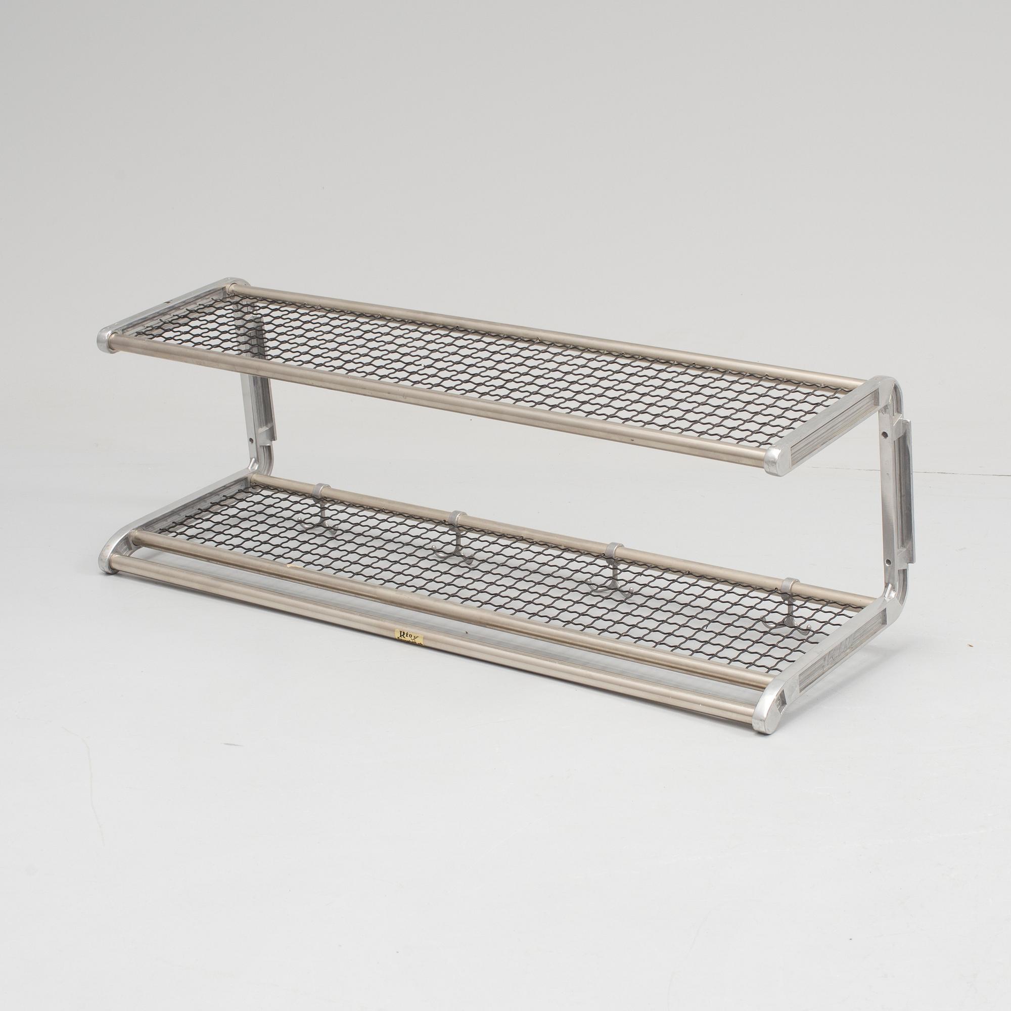 HATTHYLLA / KLÄDHÄNGARE, aluminium, "RIO", funkis, 1900-talets mitt.