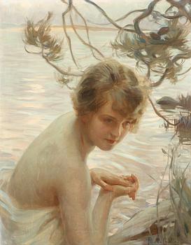 203. Paul Emile Chabas, Young lady by the water.
