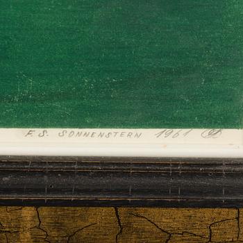 FRIEDRICH SCHRÖDER-SONNENSTERN, blandteknik på papper, signerad och daterad 1961.