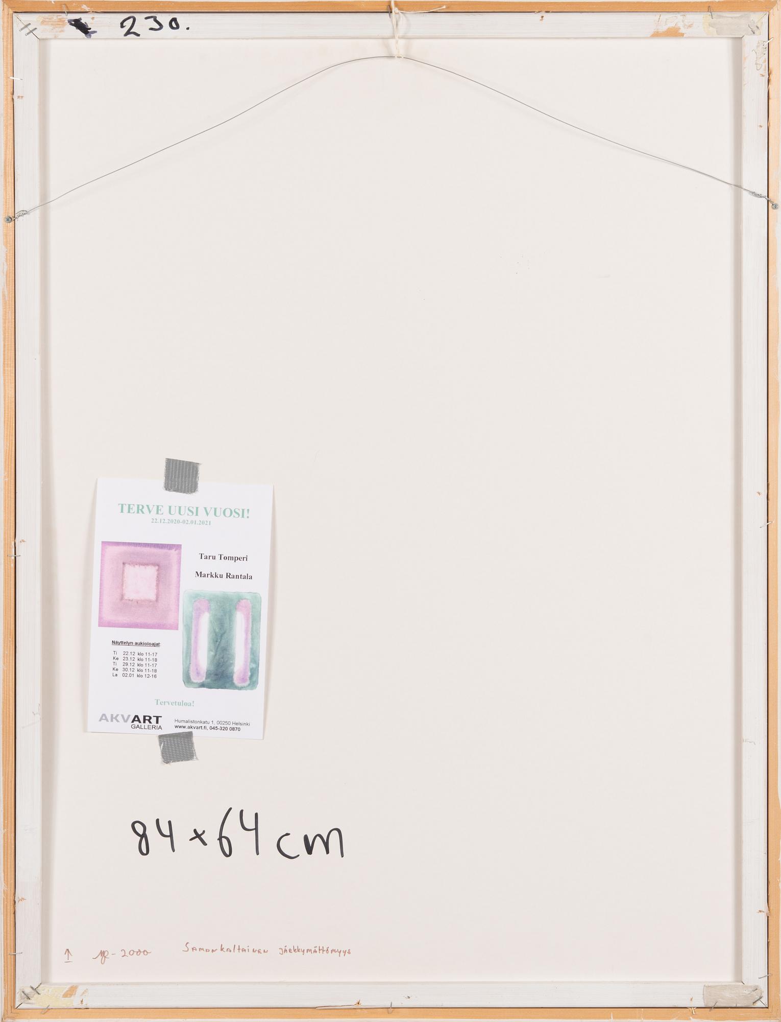 Markku Rantala, watercolour, signed and dated -00.