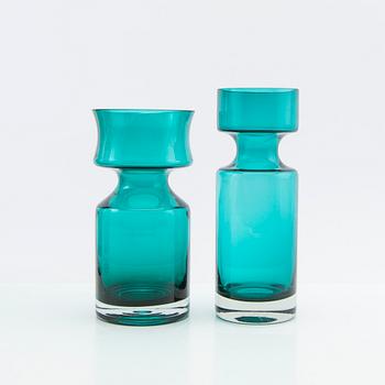 Tamara Aladin, vaser, 4 st, glas, Riihimäen Lasi, 1960/70-tal.