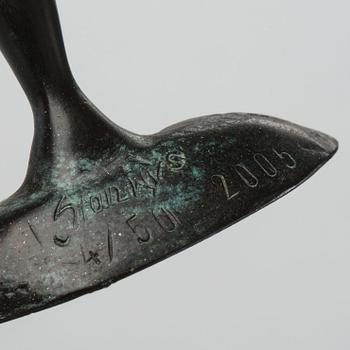 STAN WYS, brons, signerad, daterad 2005 och numrerad 4/50.