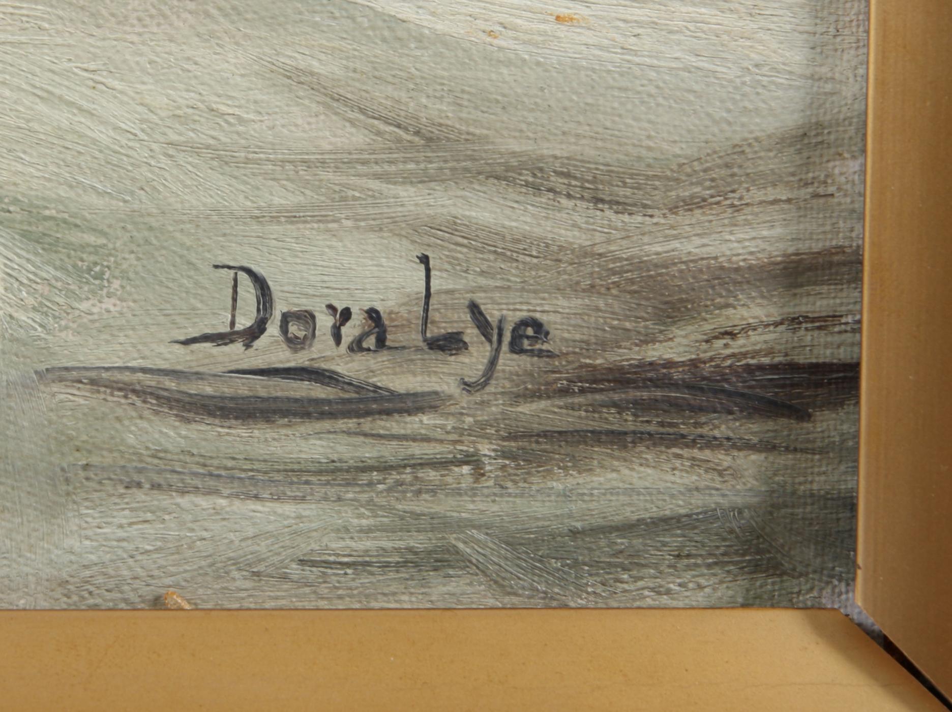 OKÄND KONSTNÄR, olja på duk, sign Dora Lye, England, omkring 1900.