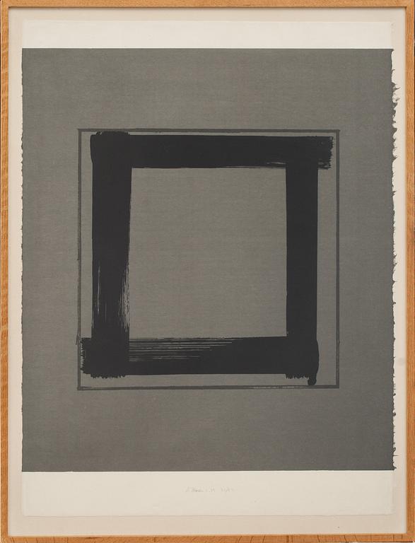 BRICE MARDEN, serigrafi, signerad, numrerad 30/32 och daterad- 83.