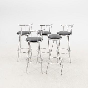Barstolar 4 + 1 st Johansson design sent 1900-tal.