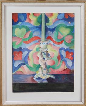 EINAR NERMAN, gouache, sign o dat 65.