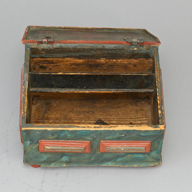 A swedish 19th century painted box.