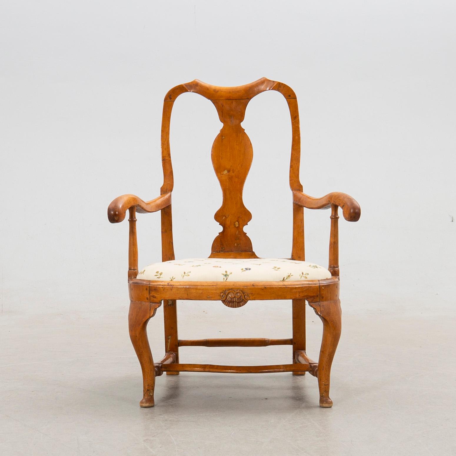 Armchair, Rococo, probably Denmark, 18th century.