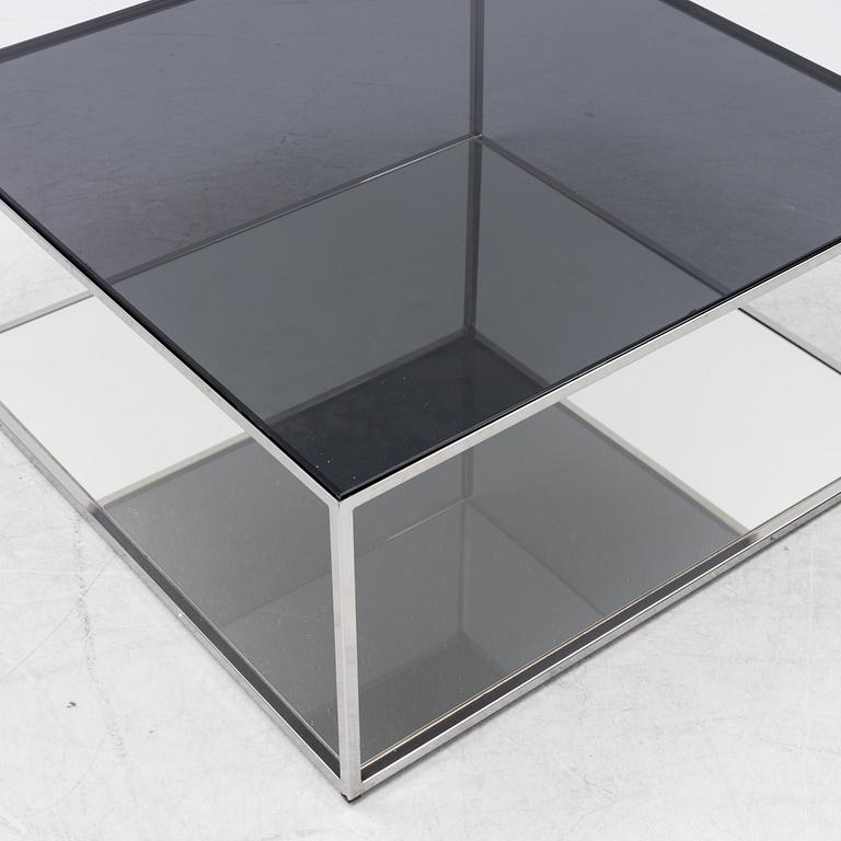 Claesson Koivisto Rune, a glass and chrome coffee table, 'Vertigo' Offecct, Sweden, 2005.