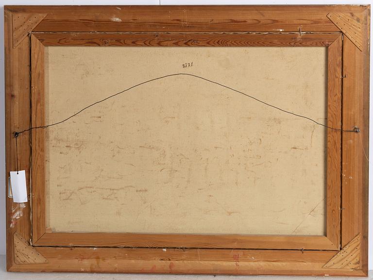 C Vianello, 18/1900-tal,  Vy från Venedig över Canal Grande och Ponte Rialto.