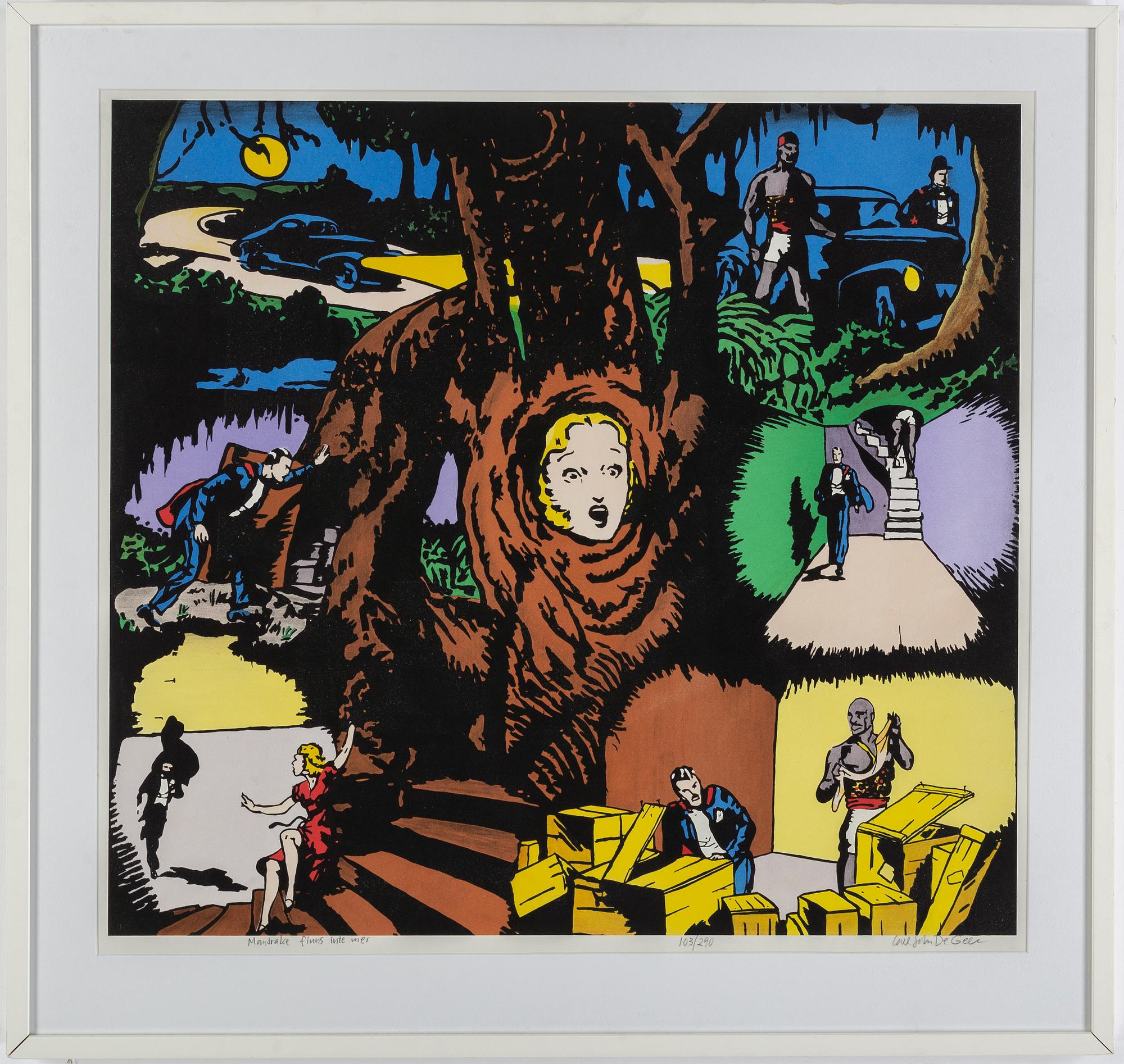 CARL JOHAN DE GEER, litografi, signerad och numrerad 103/290.