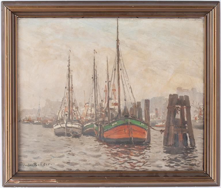 JULIUS REHDER. Oil on canvas. Sign Juls. Rehder.